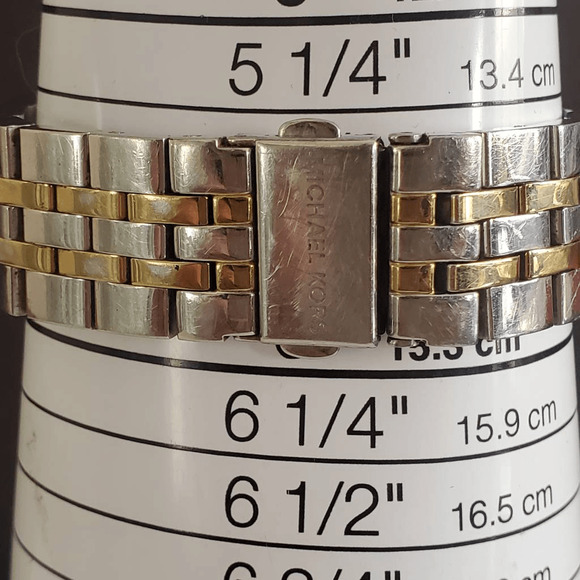 Michael Kors MK5057 Ritz Ladies Two Toned Watch with SMALL Band and MOP face - Picture 2 of 5